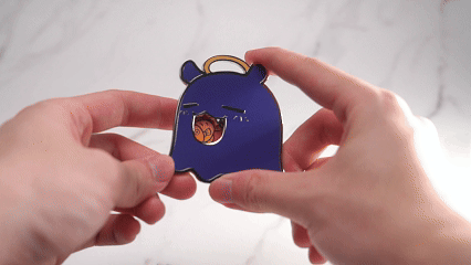 F Takodachi (Food) Spinning Pin