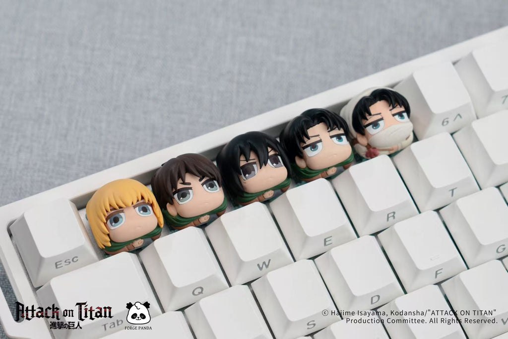 F Attack on Titan Chibi Artisan Resin Keycaps - Blind Box