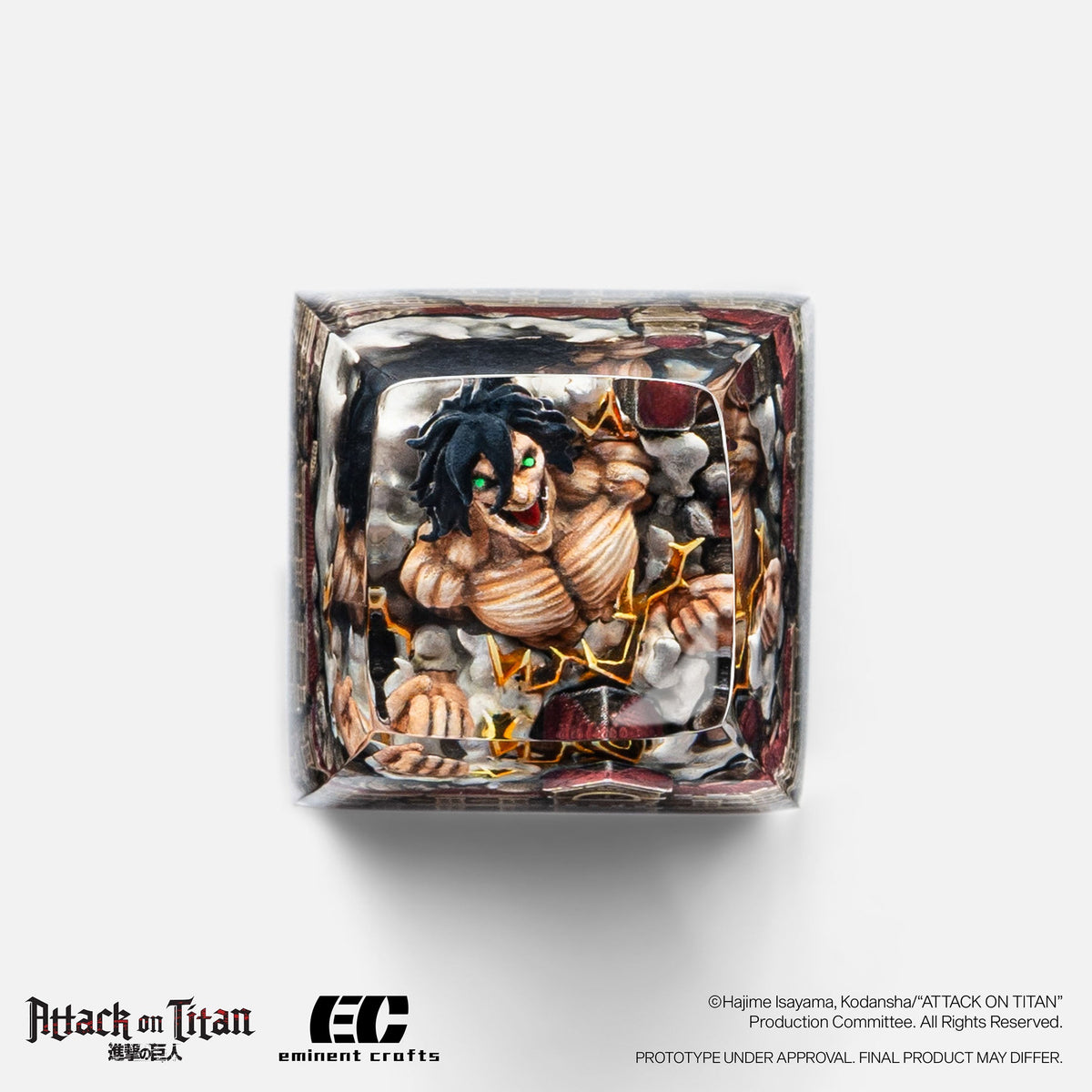 F Attack Titan - Attack on Titan - Artisan Resin Keycap