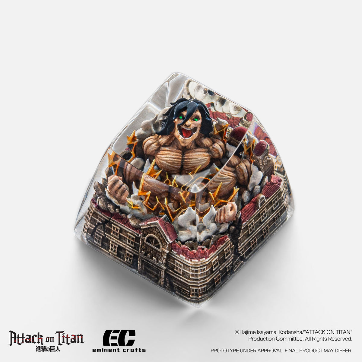 F Attack Titan - Attack on Titan - Artisan Resin Keycap