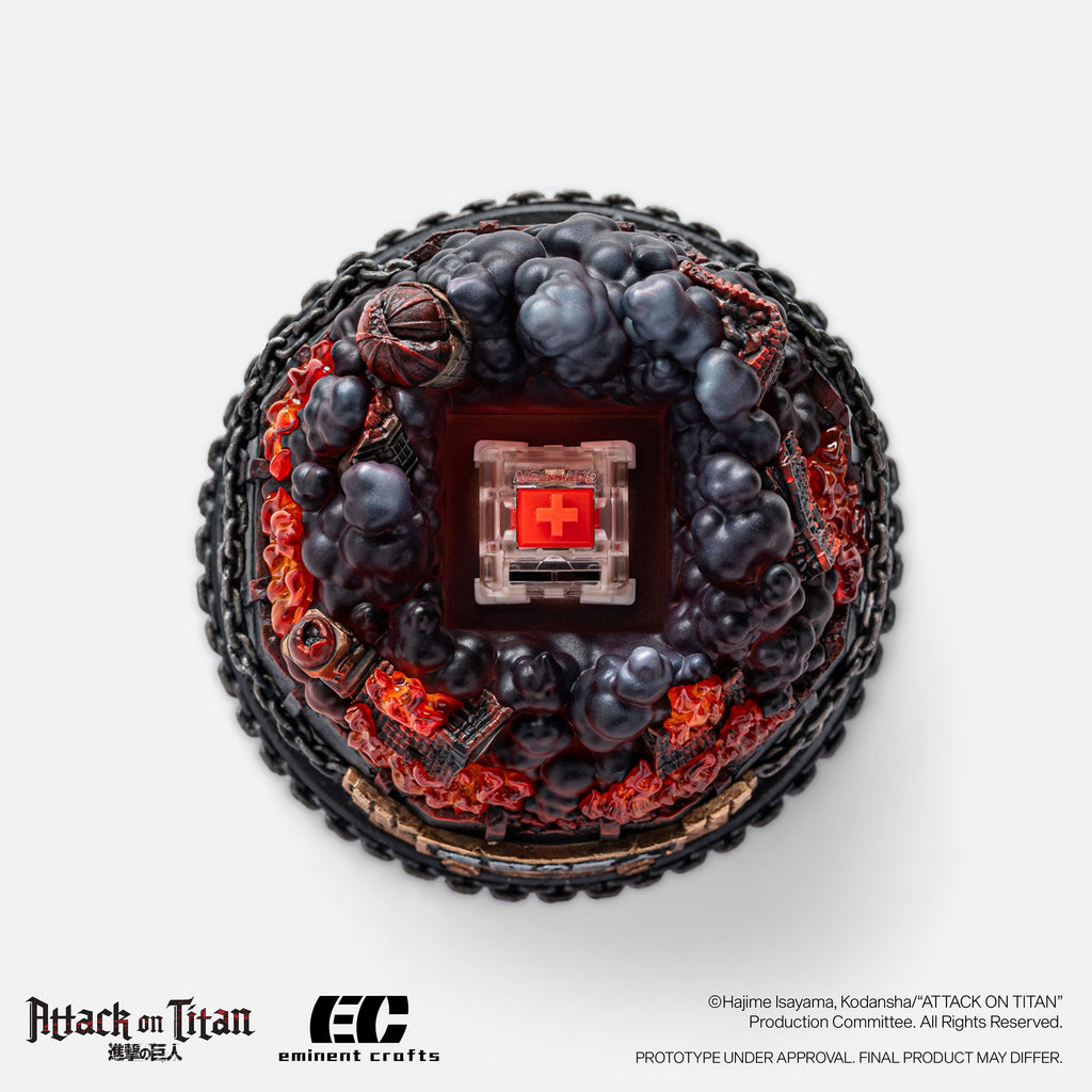 F Fight for Paradis - Attack on Titan - Diorama Keycap Holder