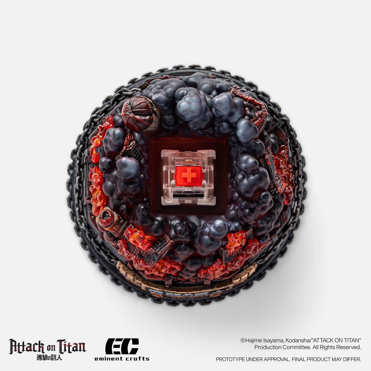 F Fight for Paradis - Attack on Titan - Diorama Keycap Holder