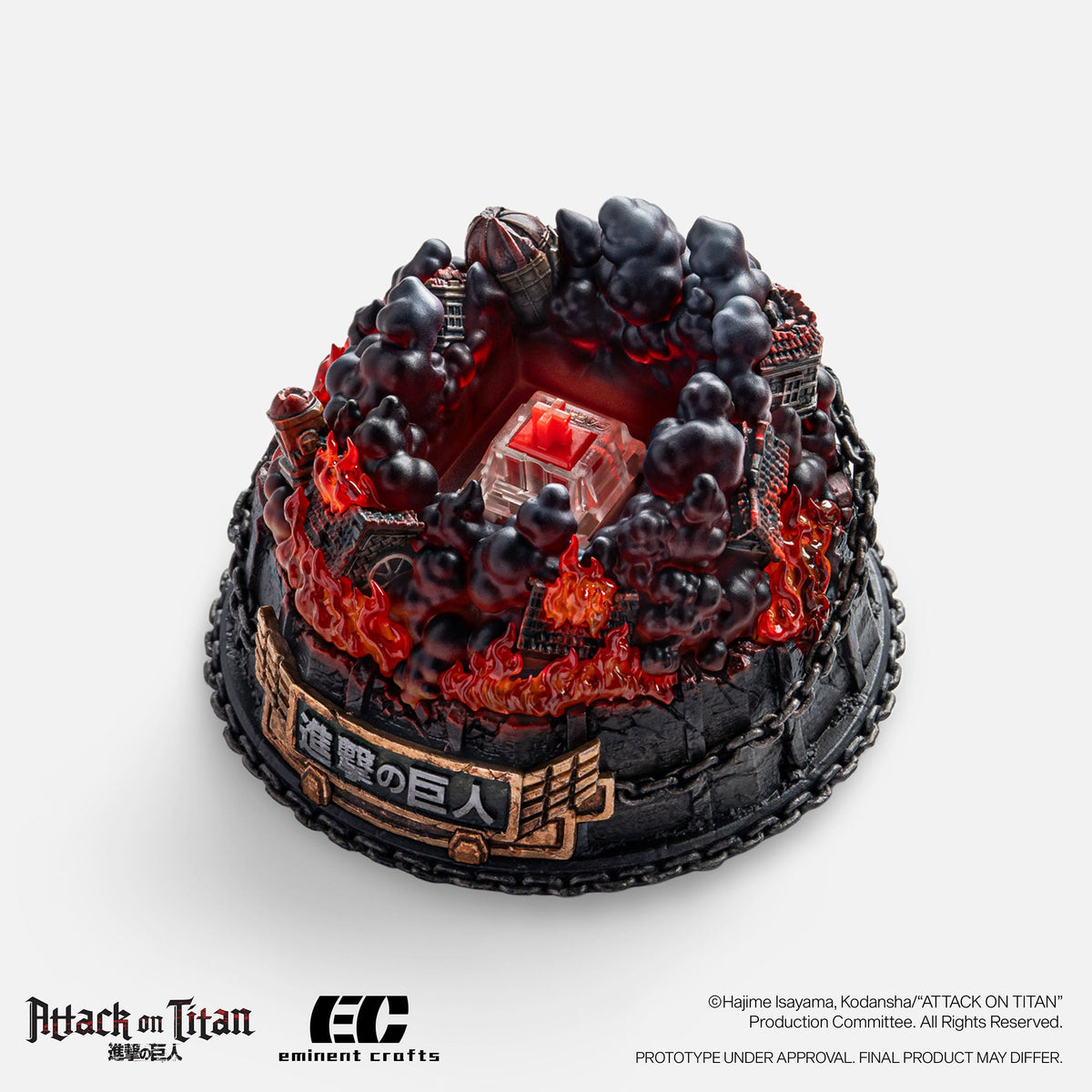 F Fight for Paradis - Attack on Titan - Diorama Keycap Holder