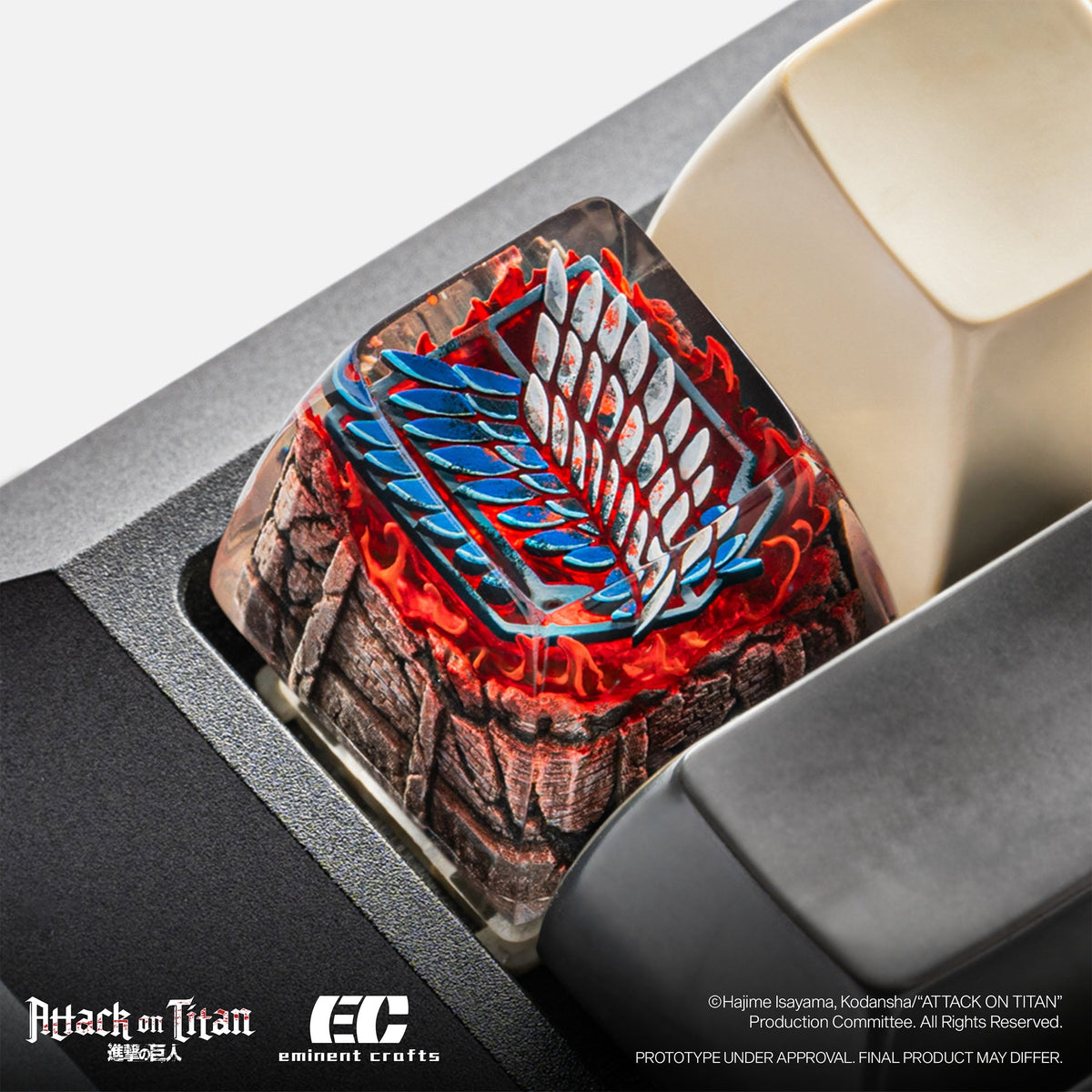 F Scout Regiment Logo - Attack on Titan - Artisan Resin Keycap