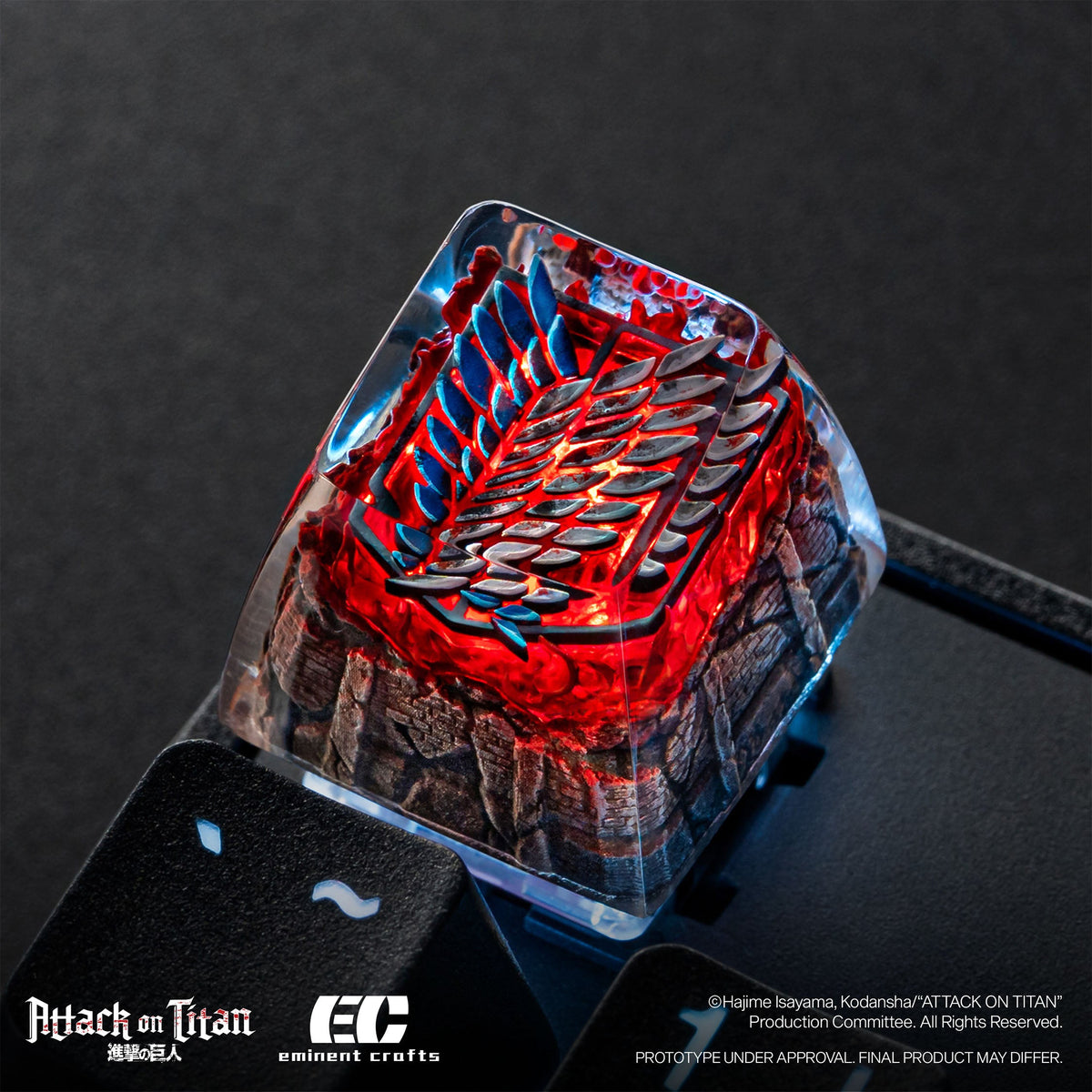 F Scout Regiment Logo - Attack on Titan - Artisan Resin Keycap