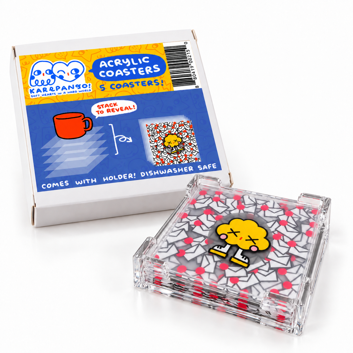 K Stacking Acrylic Coasters (Set of 5)