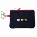 K Denim Coin Wallet