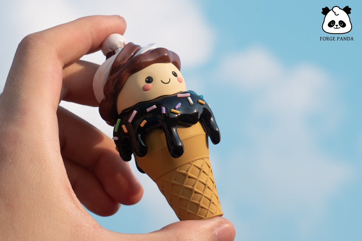 F Choco Swirl Ice Cream (Fidget Toy) - Forge Panda Originals