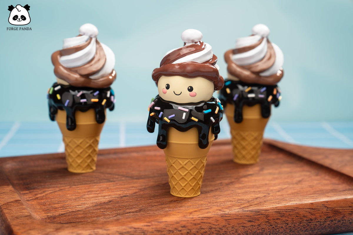 F Choco Swirl Ice Cream (Fidget Toy) - Forge Panda Originals