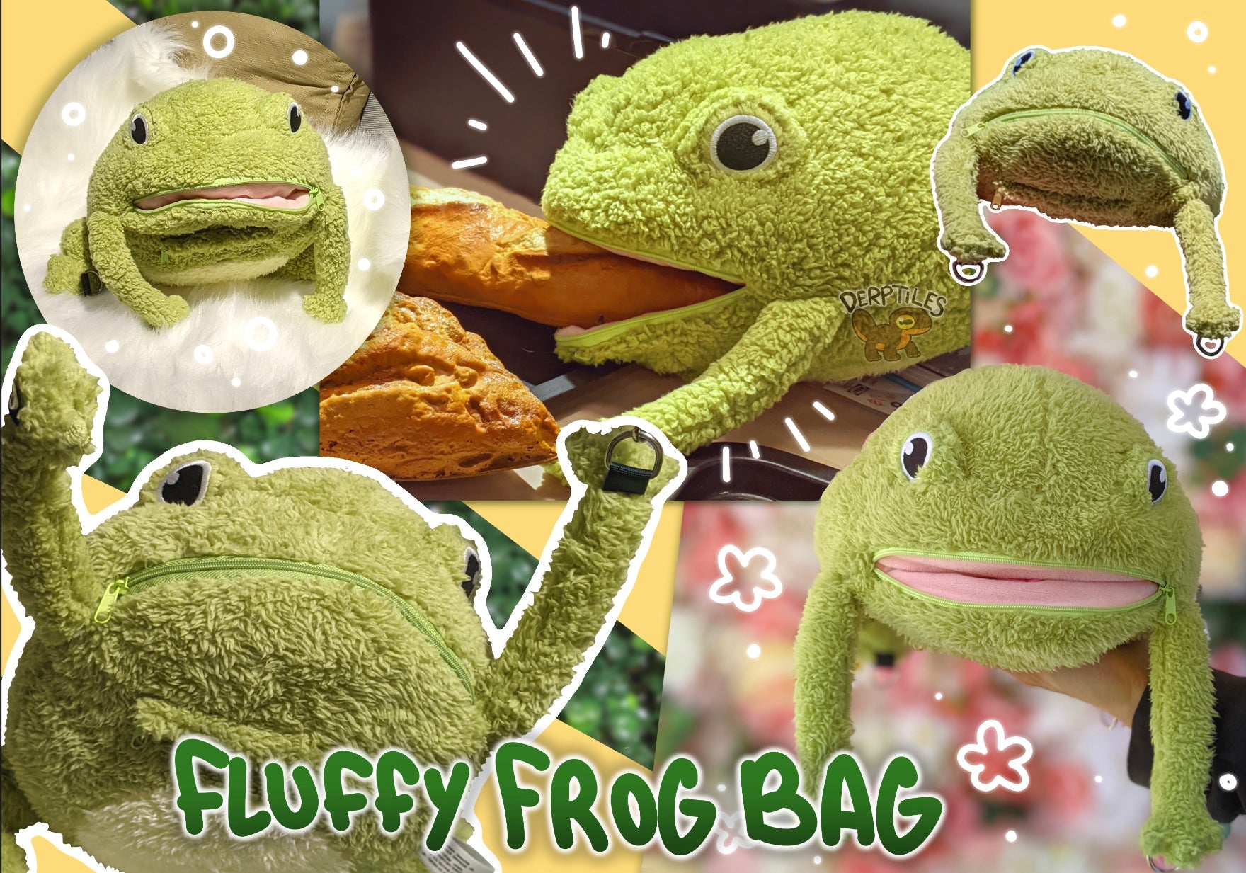 Frog Plush Bag