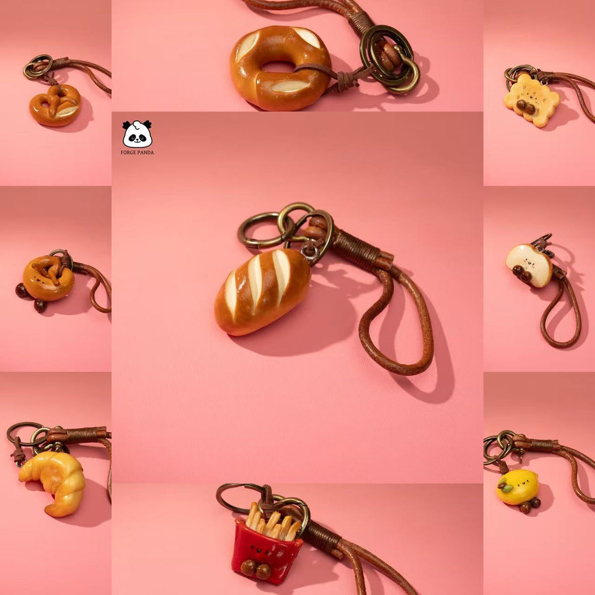 F Bread Bag Charm (Made with real bread) - Forge Panda Originals