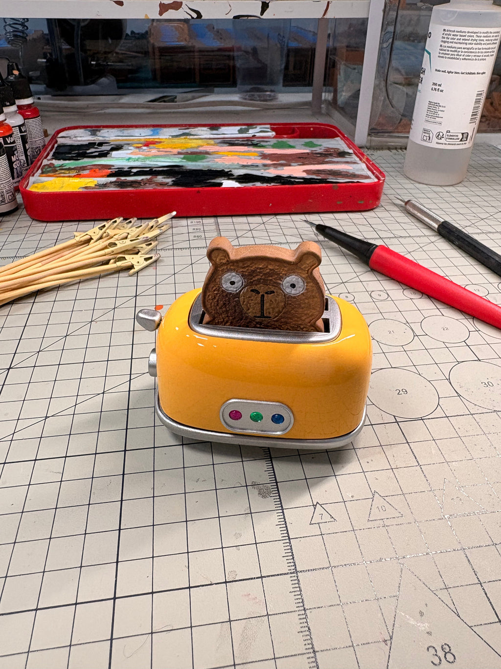 F Capybara Toaster Fidget Clicker - Forge Panda Originals