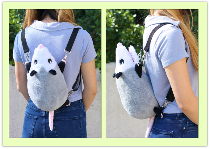 Opossum Plush Bag