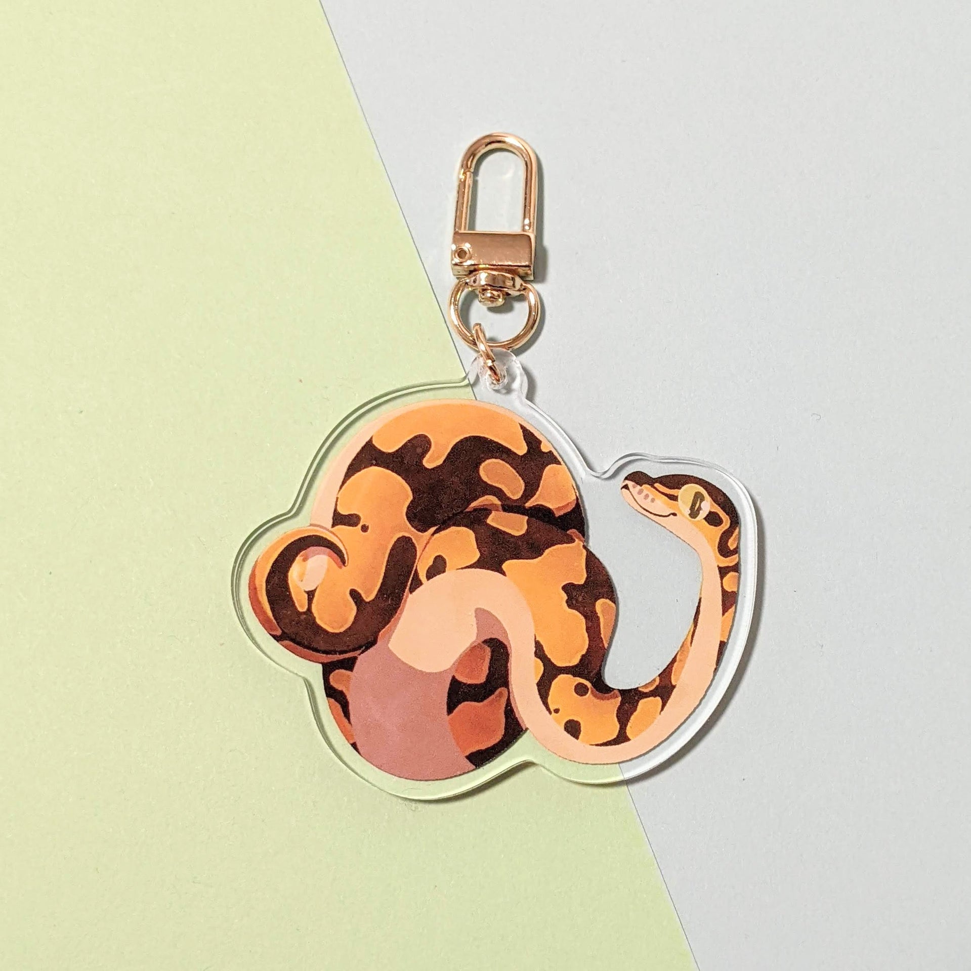 Ball Python Acrylic Charm