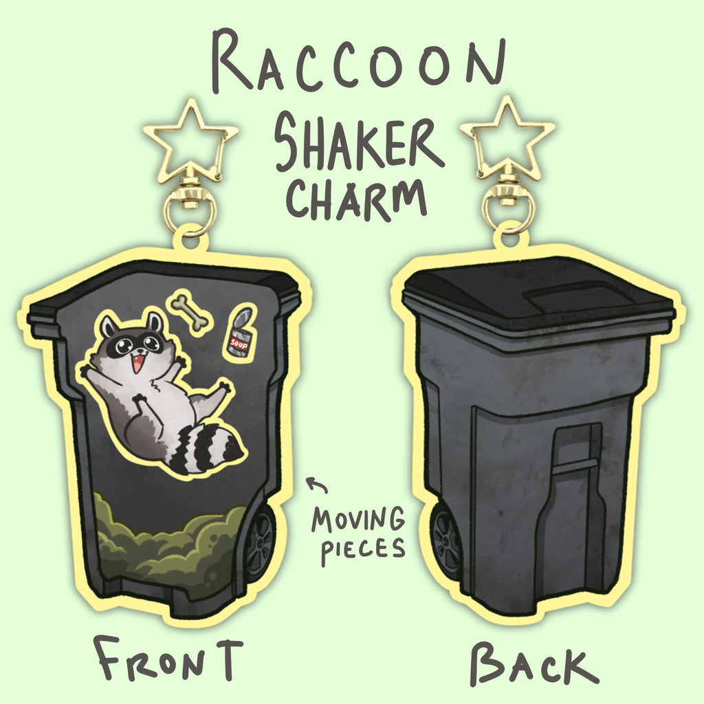 Garbagechild Raccoon Charm (Shake-able!)