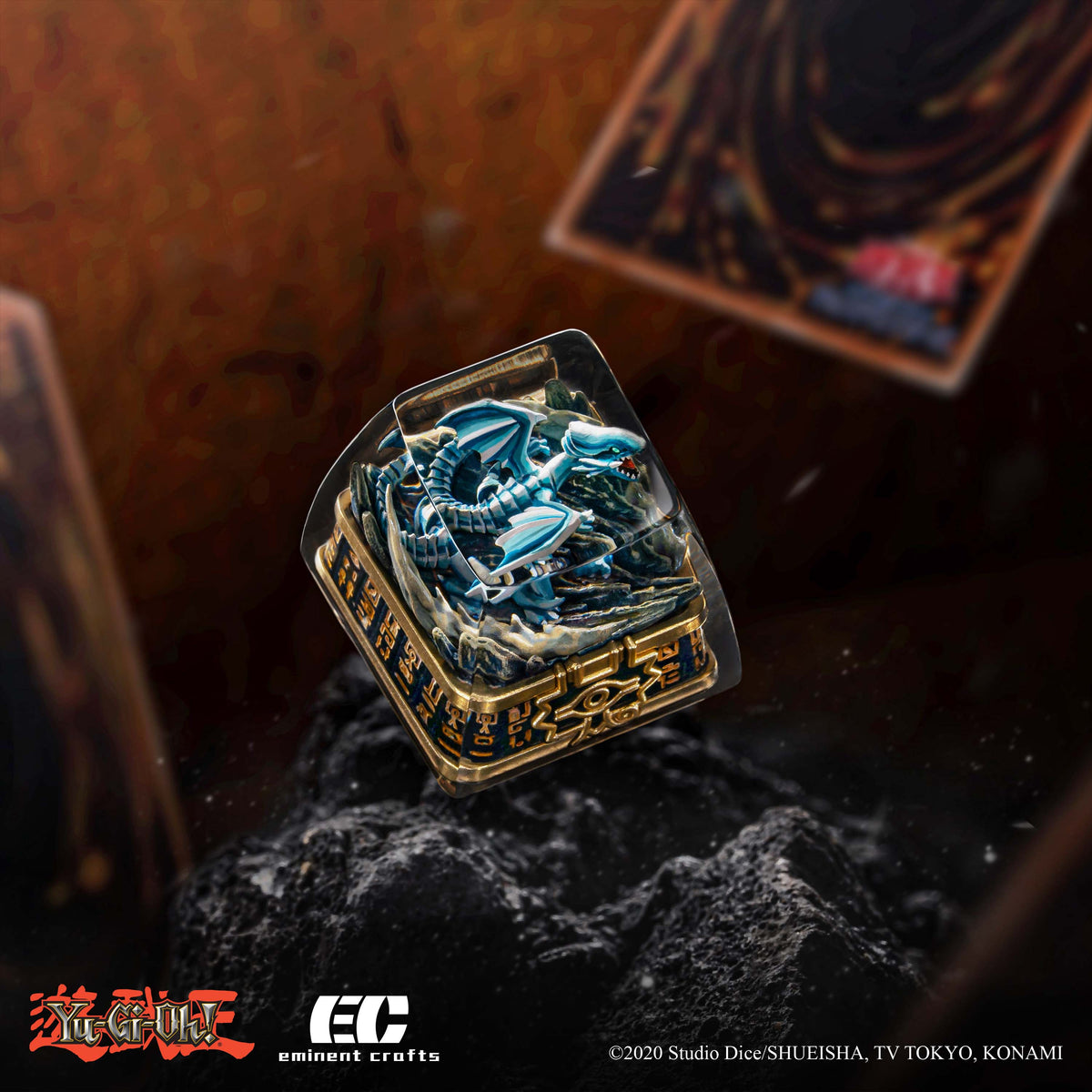 F Blue-Eyes White Dragon Yu-Gi-Oh! Artisan Resin Keycap