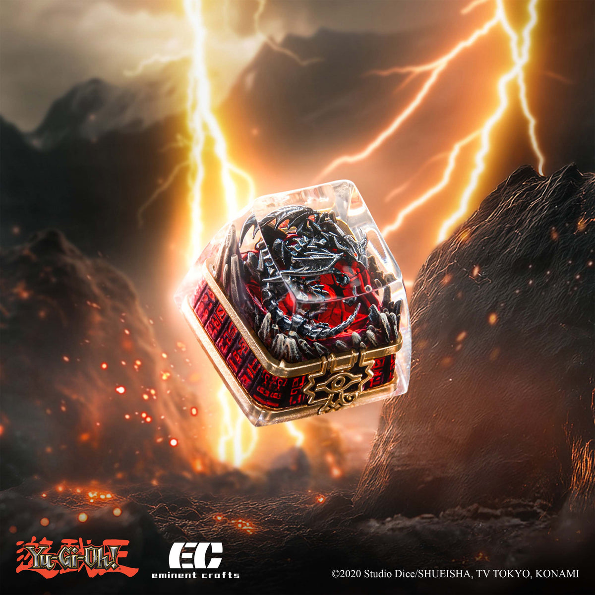 F Red Eyes Black Dragon Yu-Gi-Oh! Artisan Resin Keycap