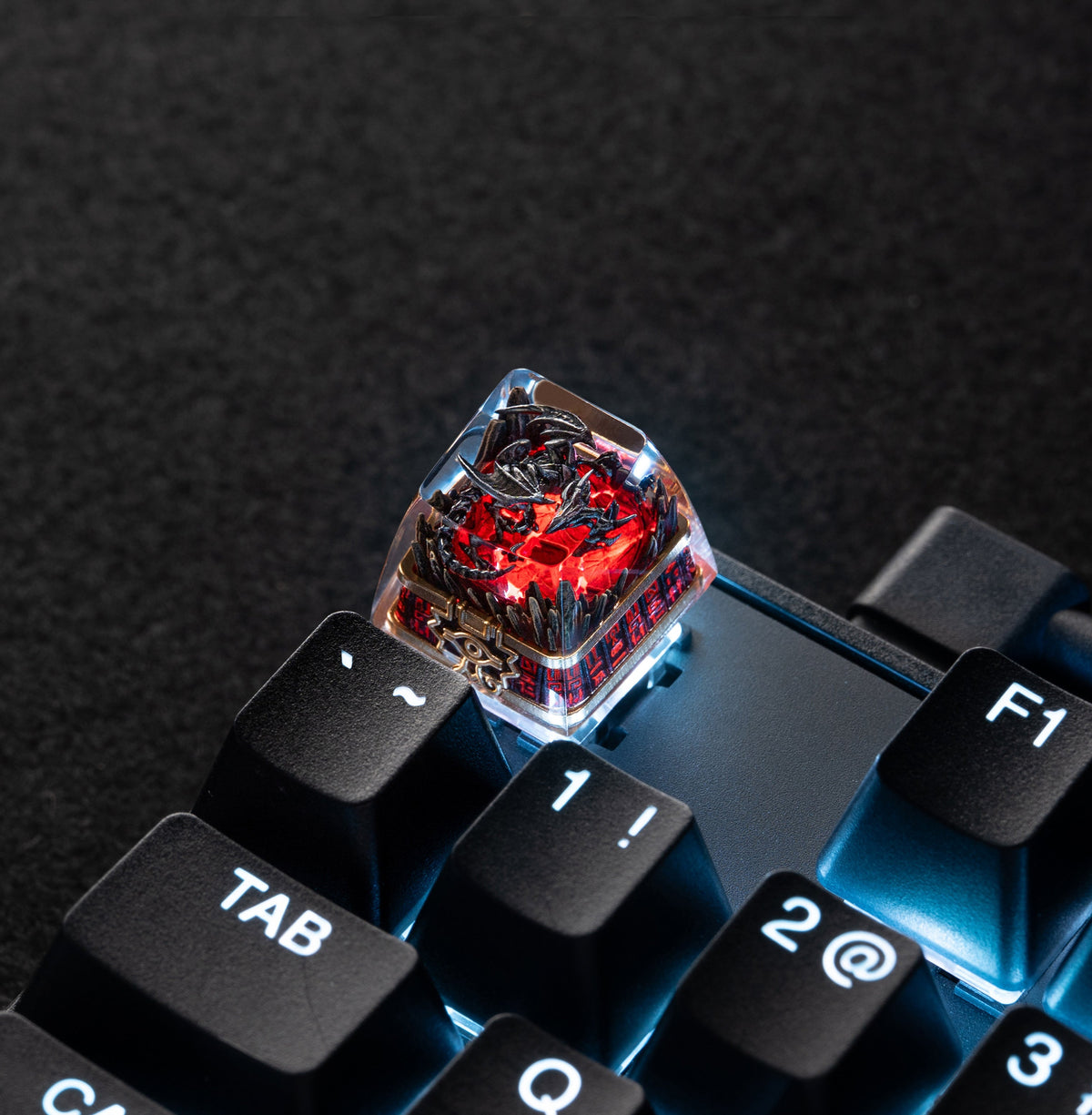 F Red Eyes Black Dragon Yu-Gi-Oh! Artisan Resin Keycap