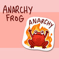 "Anarchy" Frog Sticker