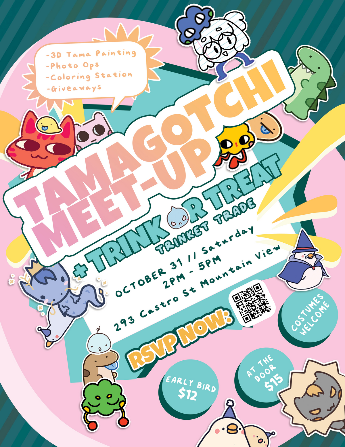 Tamagotchi Meetup - Trink or Treat! Saturday Oct 31 2PM-5PM